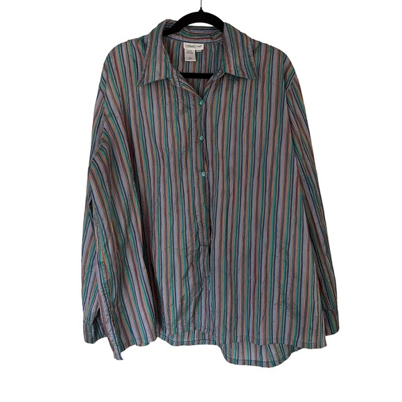Coldwater Creek Tops - Striped coastal blouse